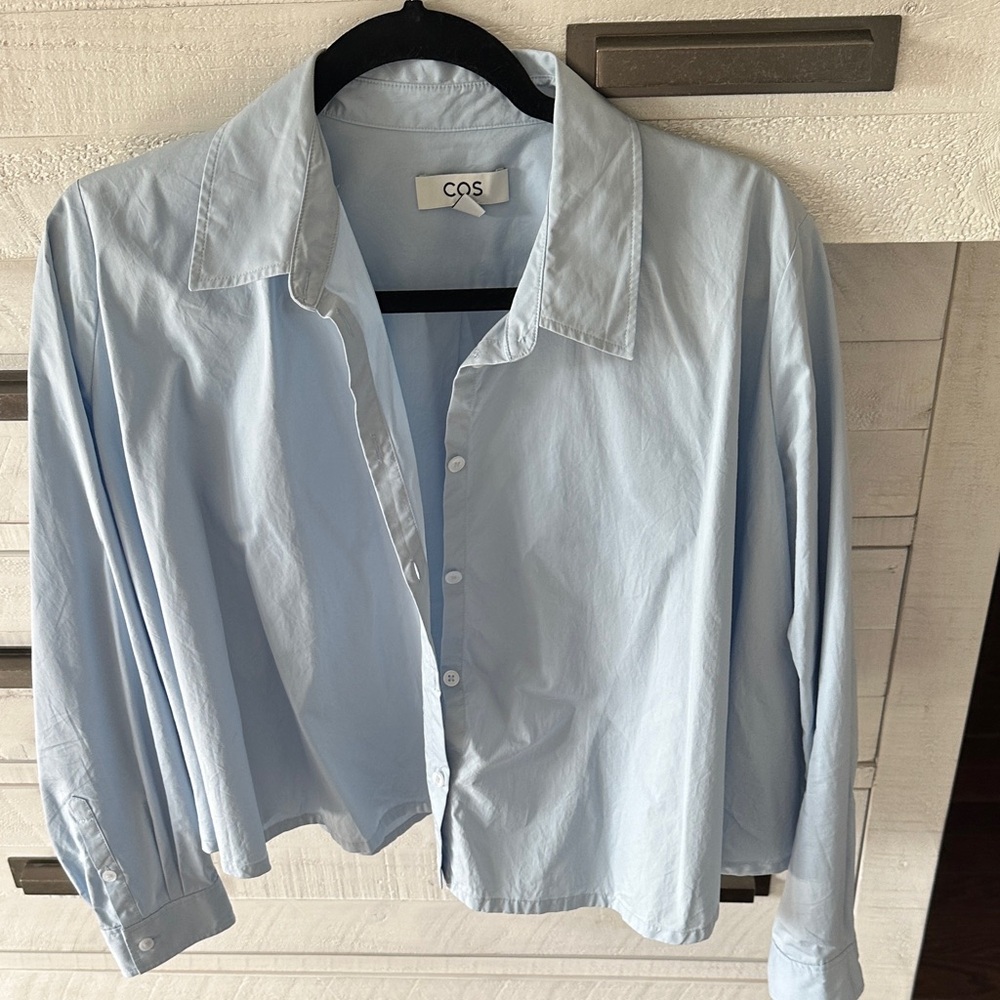 COS Sky Blue Collared Shirt